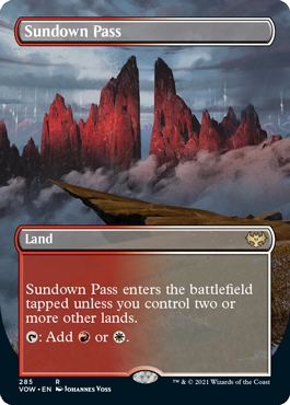 Sundown Pass Innistrad- Crimson Vow Alternate Art)